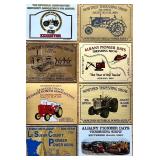 Collection of Antique Tractor and Machinery Show Brass Plaques and Badges