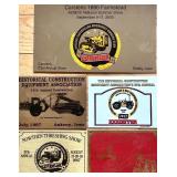 Collection of Antique Tractor and Machinery Show Brass Plaques and Badges