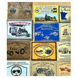 Collection of Antique Tractor and Machinery Show Brass Plaques and Badges