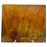 Vintage Caterpillar Tractor Brass Instruction Plate San Leandro Peoria