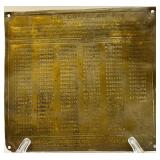 Lot of 2 Vintage Caterpillar Tractor Brass Identification Plates