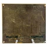 Lot of 2 Vintage Caterpillar Tractor Brass Identification Plates