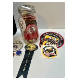 CAT Diesel Power Clock, Pioneer Power Buttons, Ribbons, and Decals Collection