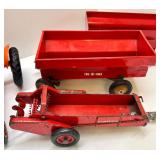 Vintage Diecast Farm Toy Collection with Allis-Chalmers Tractor and Implements