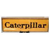 Set of 2 Caterpillar Tractor Advertising Signs on Wood Plaques