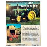 Classic Farm Tractors Book with 3 Vintage Diecast Tractor Models
