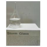 Decorative Glass Oil Lamp, Storm Glass Weather Predictor, and Horseshoe Puzzle Set