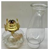 Decorative Glass Oil Lamp, Storm Glass Weather Predictor, and Horseshoe Puzzle Set