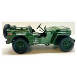 Set of 3 Die-Cast Model Vehicles - Military Jeep, Melroe Loader, Classic Convertible
