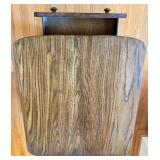 Vintage Oak Side Table with Single Drawer