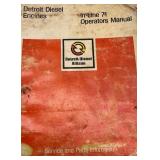 Collection of Vintage Tractor and Engine Manuals with Caterpillar Advertising