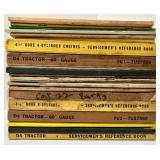 Collection of Vintage Tractor and Engine Manuals with Caterpillar Advertising
