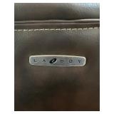 La-Z-Boy Brown Leather Executive Office Chair with Metal Base