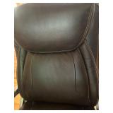 La-Z-Boy Brown Leather Executive Office Chair with Metal Base
