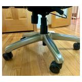La-Z-Boy Brown Leather Executive Office Chair with Metal Base