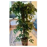 Tall Artificial Tree with Decorative Pot