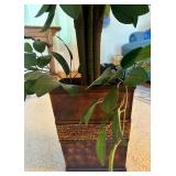 Tall Artificial Tree with Decorative Pot