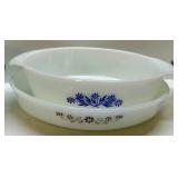 Vintage Pyrex and Glasbake Casserole and Bakeware Set with Lids, Brown Daisy Pattern