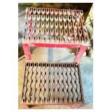 Heavy-Duty Metal Step Stool with Two Steps