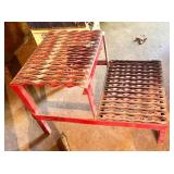 Heavy-Duty Metal Step Stool with Two Steps