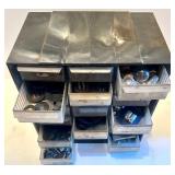 Metal Storage Cabinet with 20 Drawers and Hardware Assortment