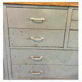 Large Industrial Metal Cabinet with Drawers