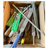 Box of Assorted Metal Files and Handles