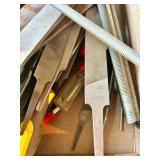 Box of Assorted Metal Files and Handles