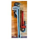 Pair of Ridgid Pipe Wrenches, 14 Inch and 8 Inch