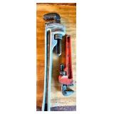 Pair of Ridgid Pipe Wrenches, 14 Inch and 8 Inch