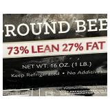 Lot of 3 Certified Angus Beef Ground Beef 73 Percent Lean 1 lb Packages