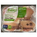 Lot of 3 Just Bare Boneless Skinless Chicken Thighs 20 oz Packs