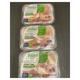 Lot of 3 Just Bare Boneless Skinless Chicken Thighs 20 oz Packs