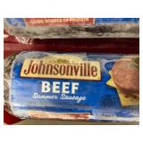 Lot of 3 12oz Johnsonville Beef Summer Sausage Rolls