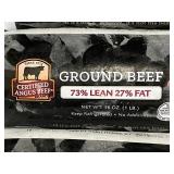 Lot of 3 Certified Angus Beef Ground Beef 73 Percent Lean 1 lb Packages