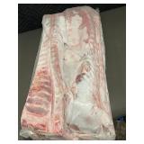 44 Lb Frozen Bone-In Pork Loin 1/8 Trimmed, USDA Inspected
