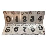 Cast Iron House Numbers, 4.5"-5.5", Textured and Flat, Bundle A, By My Vintage Finds