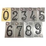 Cast Iron House Numbers, 4.5"-5.5", Textured and Flat, Bundle A, By My Vintage Finds