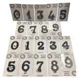 Cast Iron House Numbers, 4.5", Flat, Bundle B, By My VIntage Finds