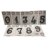 Cast Iron House Numbers, 4.5", Flat, Bundle B, By My VIntage Finds