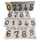 Cast Iron House Numbers, 4.5"-5.5", Flat and Textured, Bundle C, By My Vintage Finds
