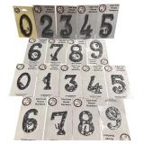 Cast Iron House Numbers, 4.5"-5.5", Textured, Bundle D, By My Vintage Finds