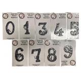 Cast Iron House Numbers, 4.5"-5.5", Textured, Bundle D, By My Vintage Finds