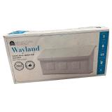 Wayland White Wall Mounted Mailboxes Bundle, Qty 2