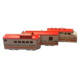 vintage DIE CAST 3 PIECE Train set 1992 Hallmark Keepsake Ornament set called "Silver Star"