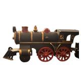 vintage cast-iron toy train set, 11.75
