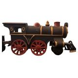 vintage cast-iron toy train set, 11.75