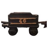 vintage cast-iron toy train set, 11.75