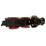 vintage cast-iron toy train set, 11.75