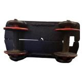 vintage cast-iron toy train set, 11.75